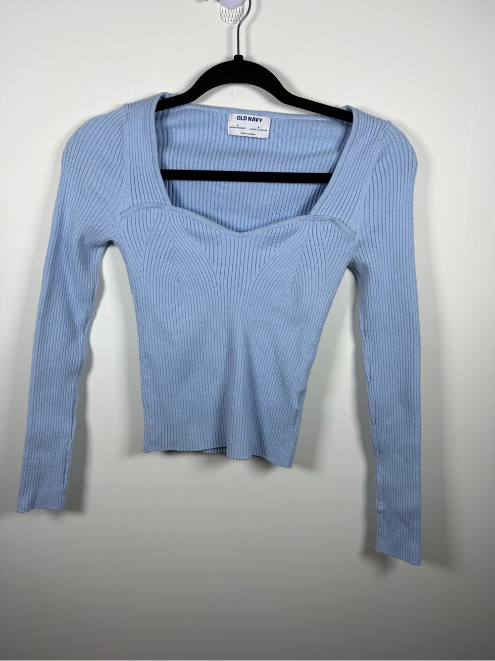 💛 OLD NAVY | Blue Sweetheart Neck Sweater Size S